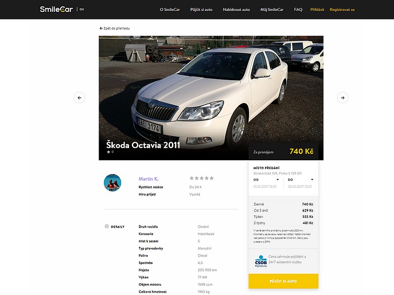 Jaké vozy si mezi sebou uživatelé půjčují?